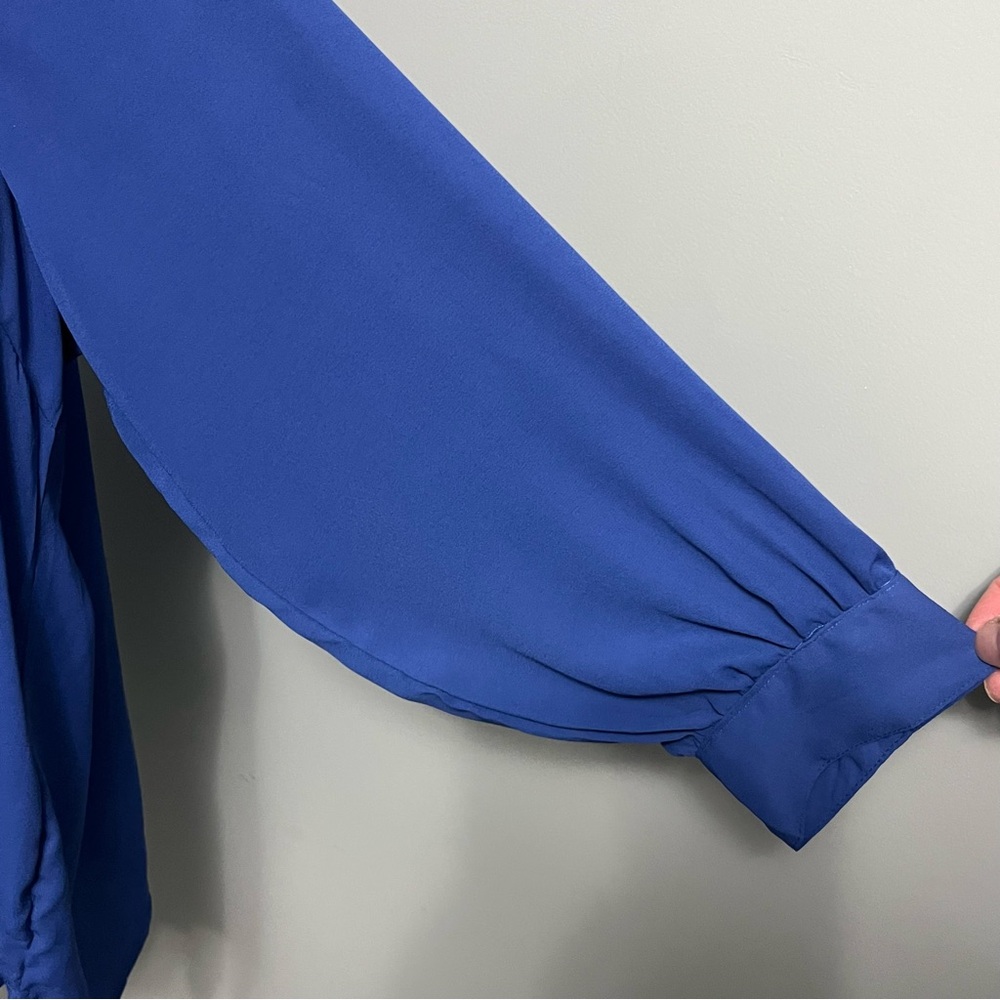 PENNINGTONS blue button front blouse women’s size 2X - Picture 5 of 14